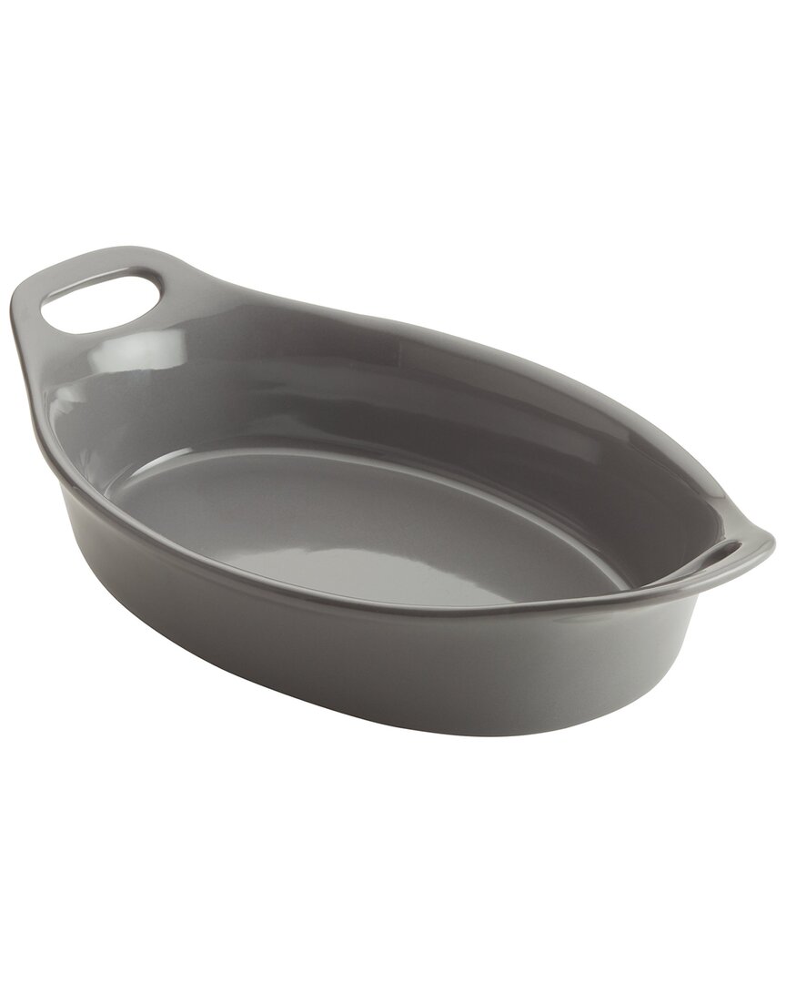 Rachael Ray 1.5qt Oval Baker In Grey
