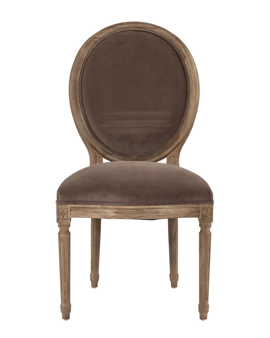 Zentique Medallion Side Chair In Brown