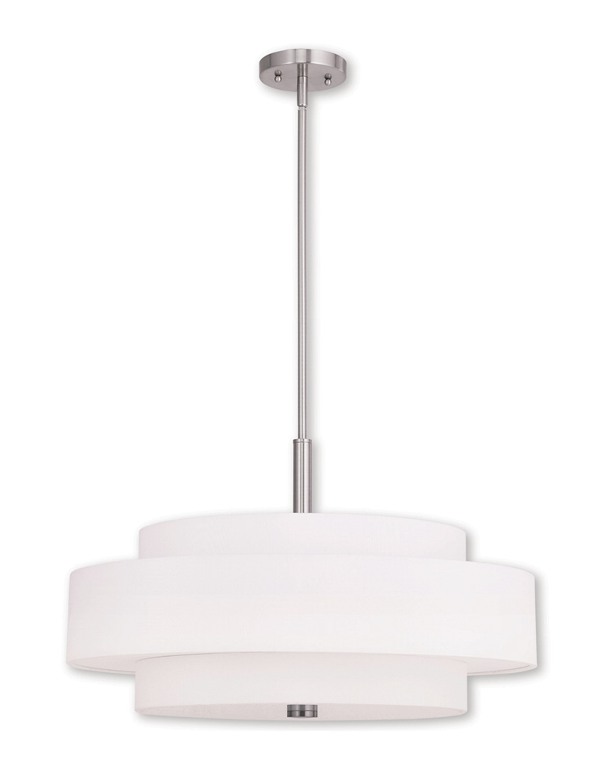 Livex Lighting Livex Meridian 5-light Brushed Nickel Pendant