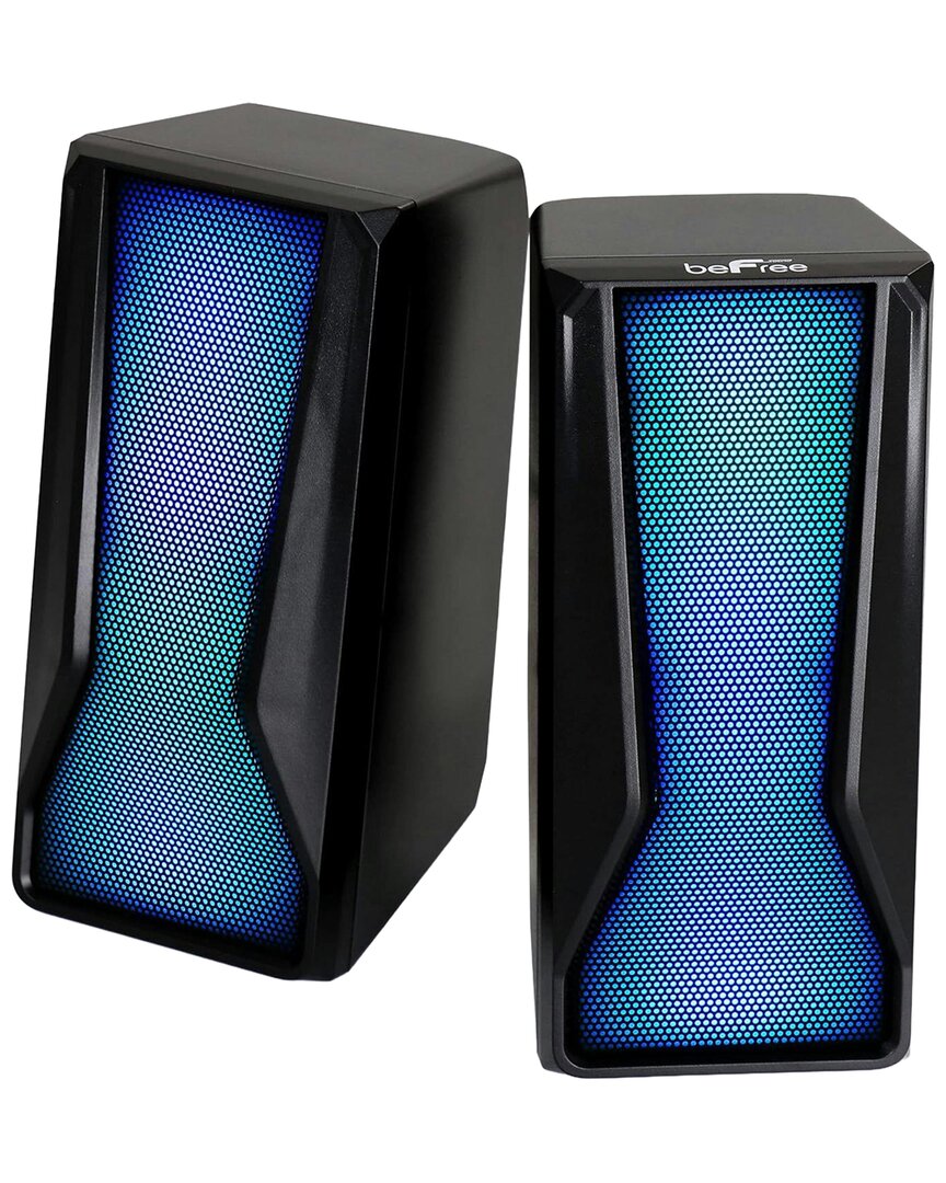 Befree Sound Color Led Dual Gaming Speakers In Blue