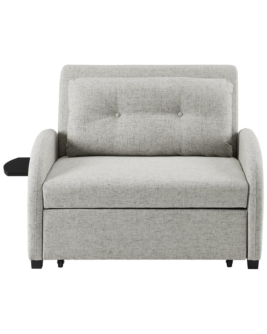 Linon Aileen Wide Convertible Chair Bed