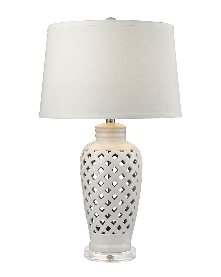 Shop Artistic Home & Lighting Openwork Ceramic Led Table Lamp