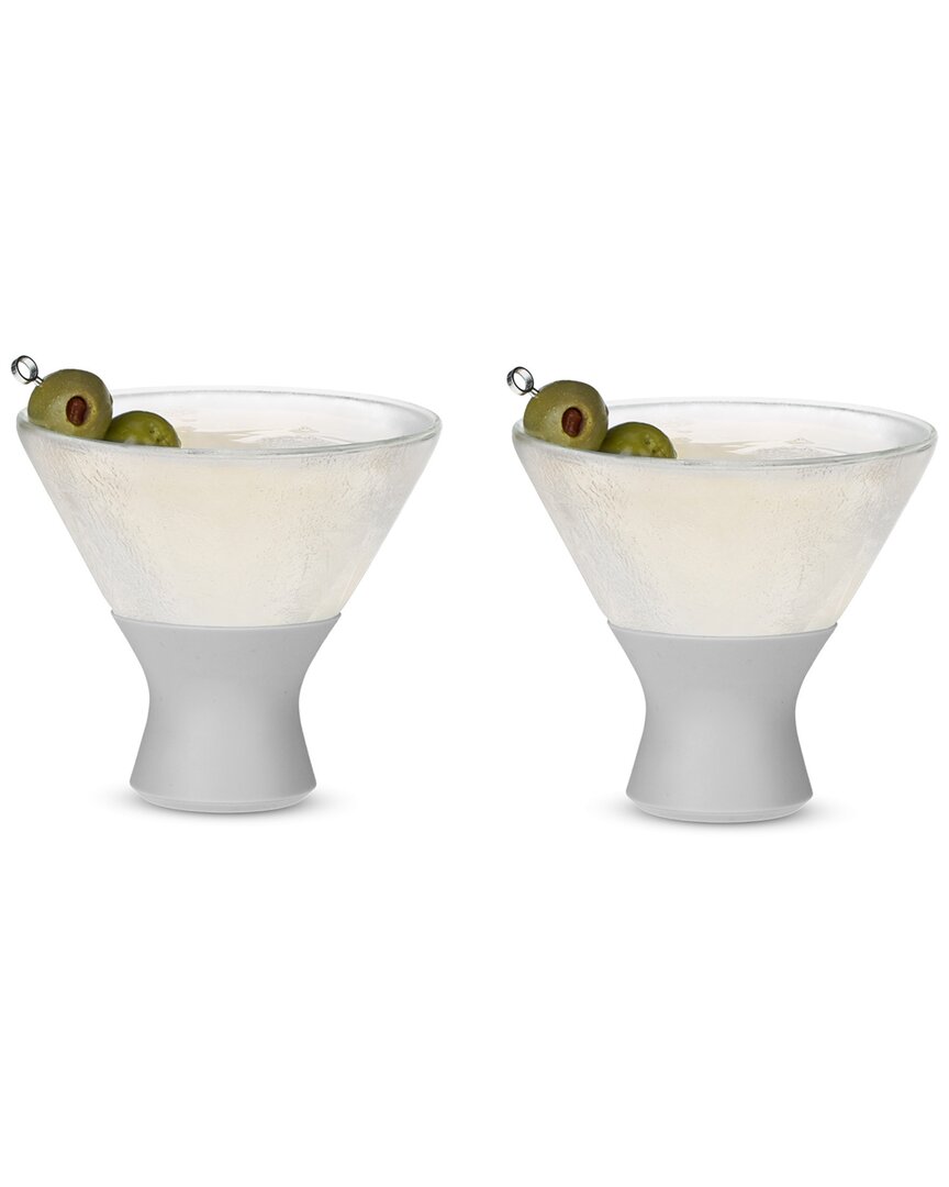 Host Glass Freeze Martini Cooling Cup Set Of 2