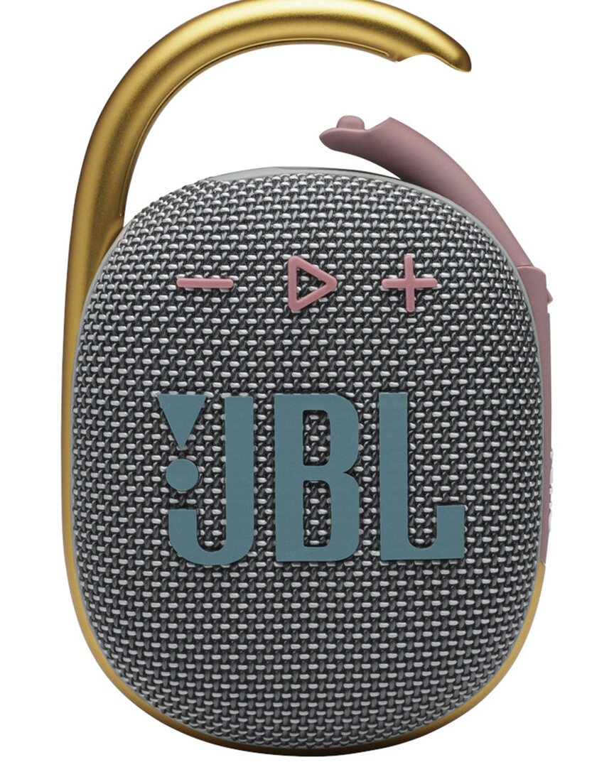 Shop Jbl Clip 4 Ultra-portable Waterproof Speaker In Gray