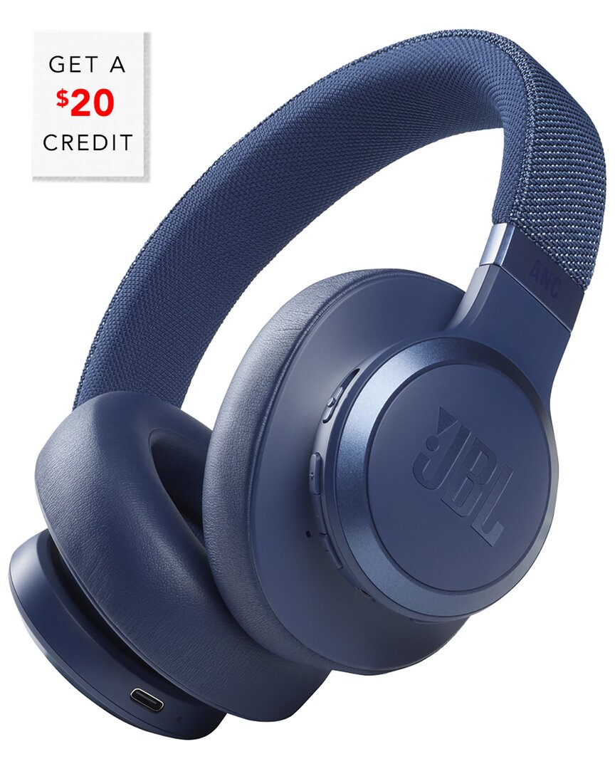 Jbl Live 660nc Wireless Over-ear Noise Cancelling Headphones In Blue