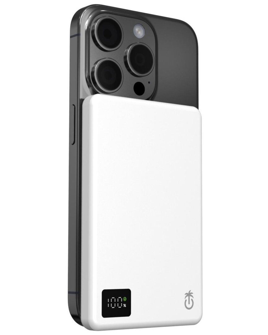 Phunkee Tree 3-in-1 Magnetic Wireless Power Bank In Green