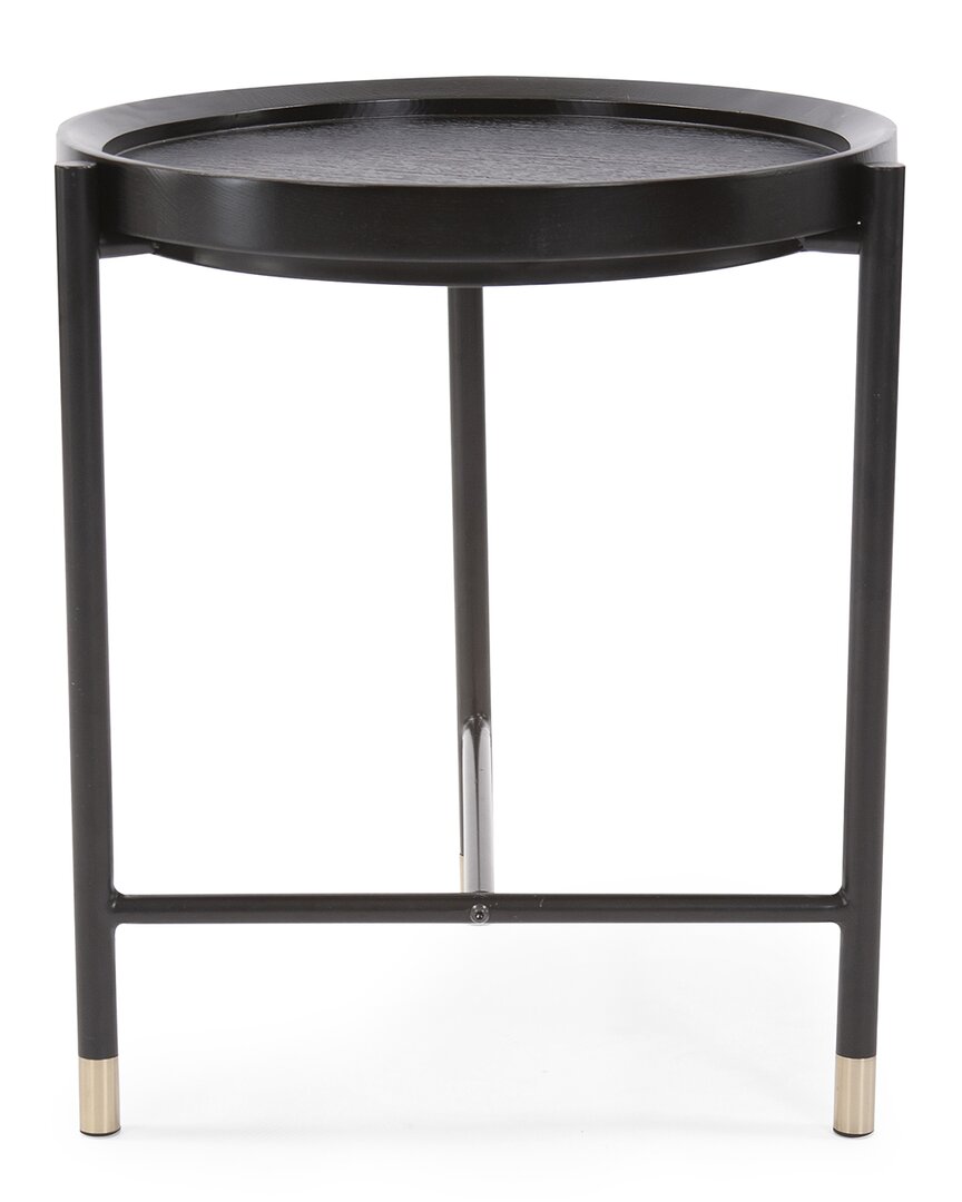 Howard Elliott Soho Round Side Table In Grey