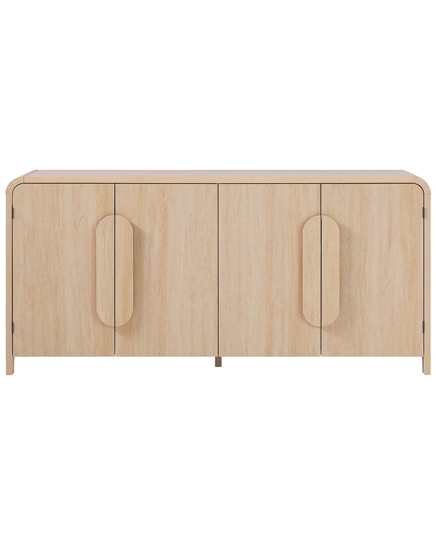 Walker Edison Modern 64in Sideboard With Rounded Edges In Brown