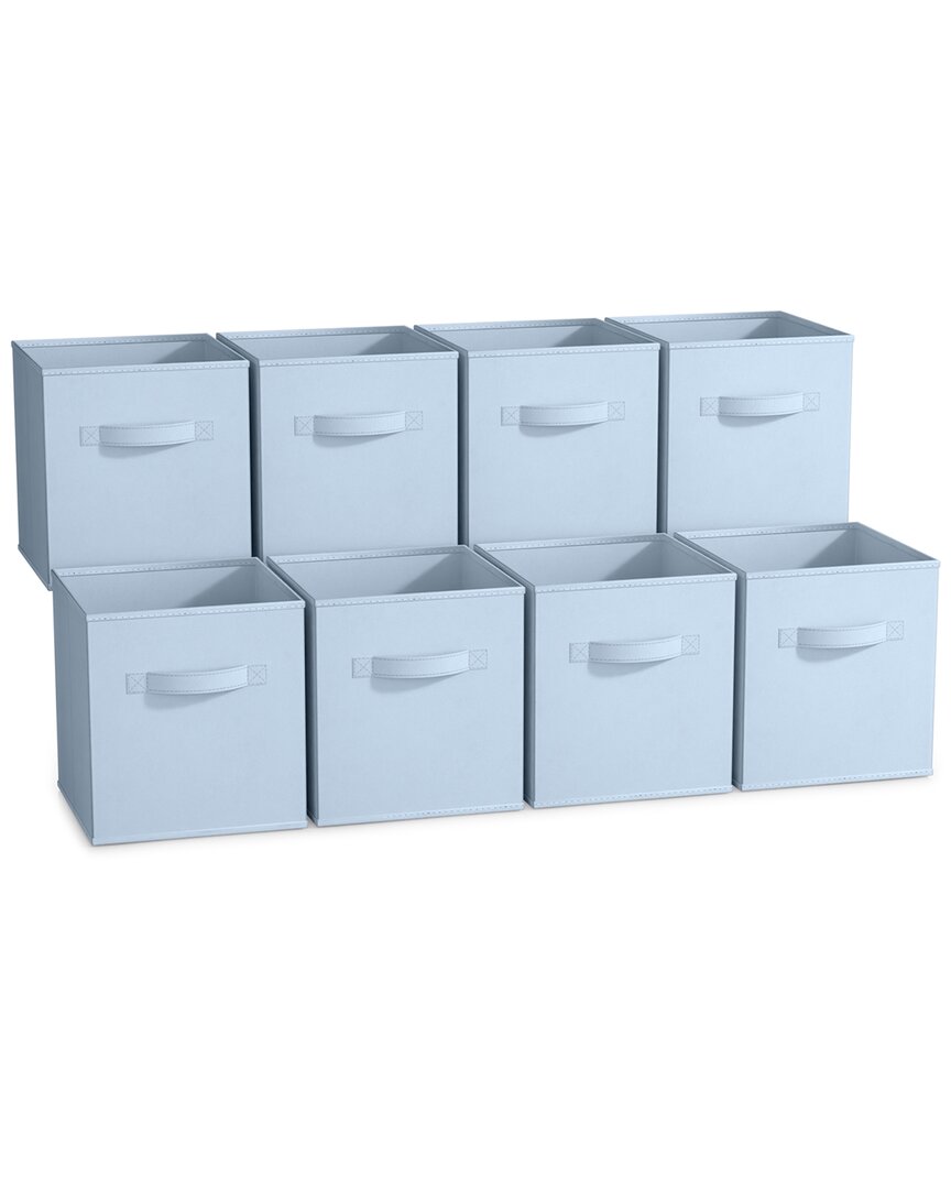Sorbus 11in 8 Pack Foldable Storage Bins In Blue