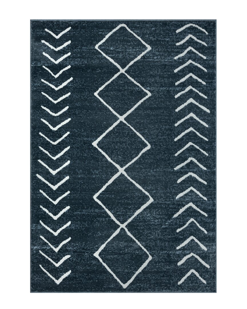 Lr Home Calixta Diamond Area Rug In Blue