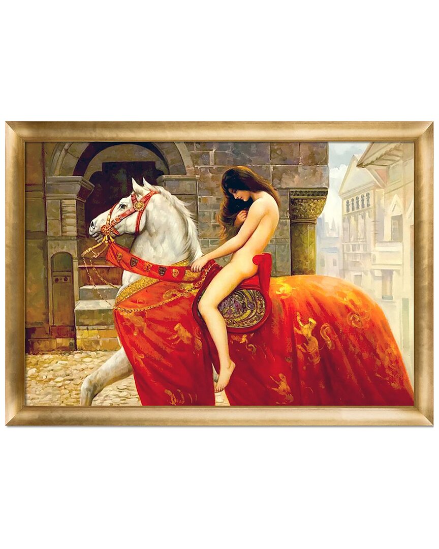 Overstock Art La Pastiche Lady Godiva, C. 1897 Framed Wall Art By John Maler Collier In Multicolor