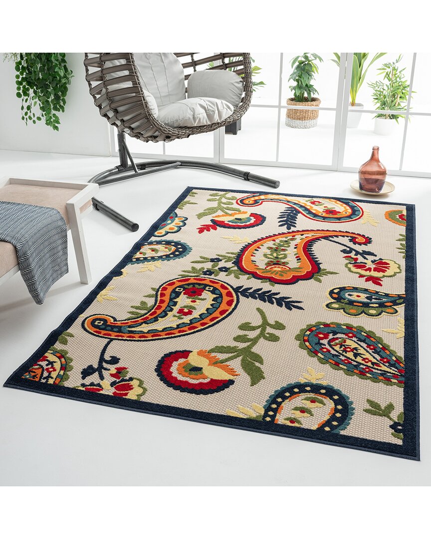 Lr Home Corazon Paisley Indoor/outdoor Area Rug In Multicolor