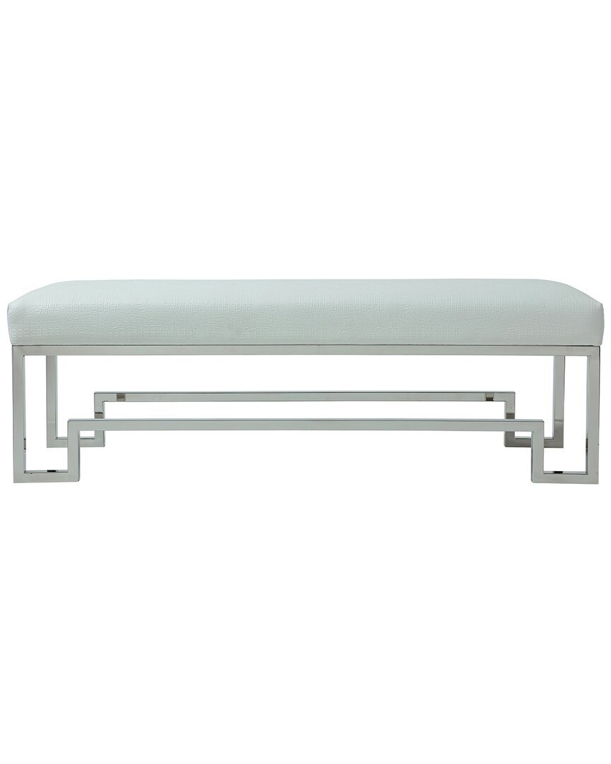 Shatana Home Laurence Bench In Silver