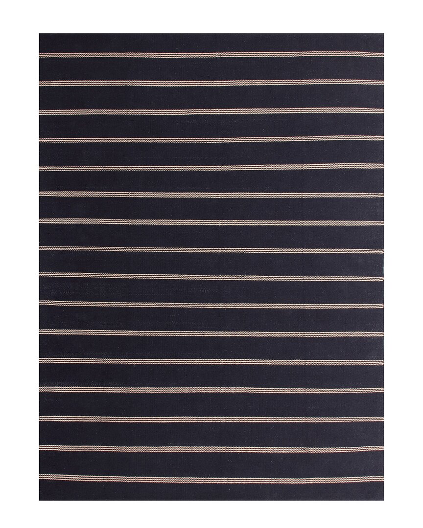 Shop Lr Home Hipolyta Striped Hand-woven Area Rug In Black
