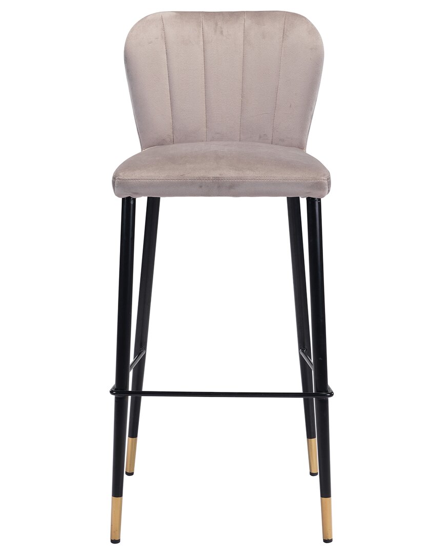 Zuo Modern Manchester Bar Chair In Gray