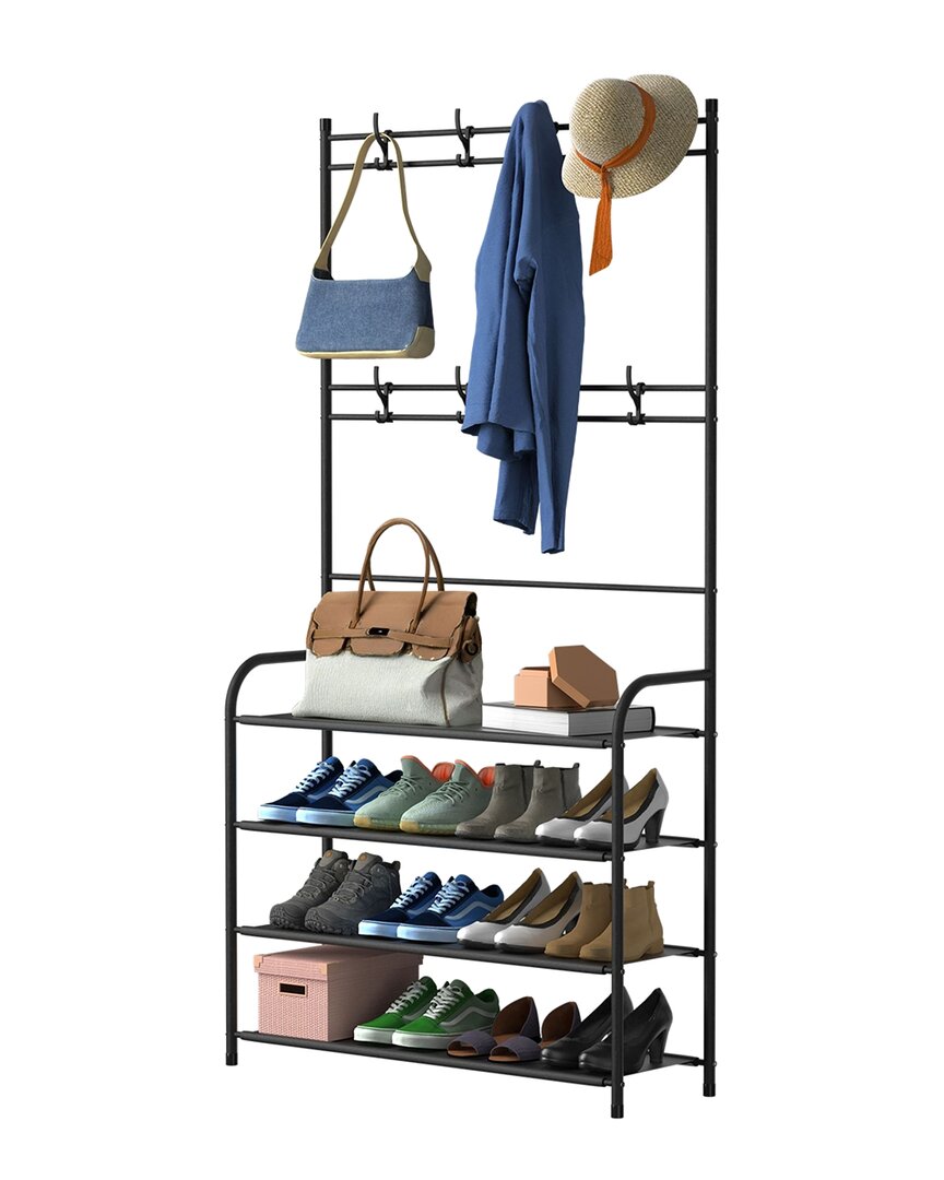 Fresh Fab Finds Entryway Coat & Shoe Storage Shelf