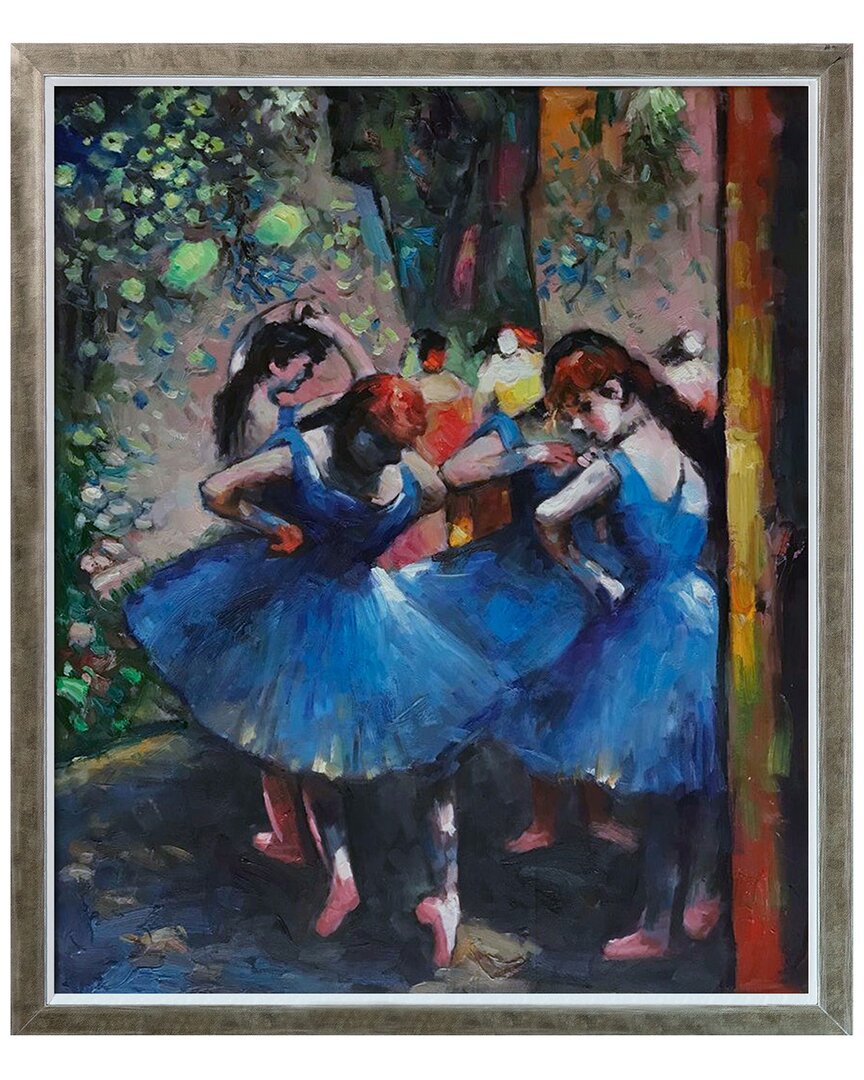 La Pastiche Dancers In Blue Canvas Art Print In Multicolor