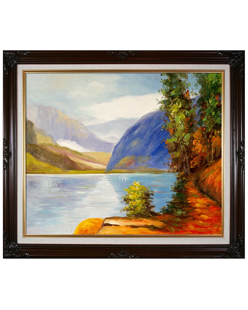 La Pastiche Lake Louise British Columbia Canvas Art Print In Multicolor