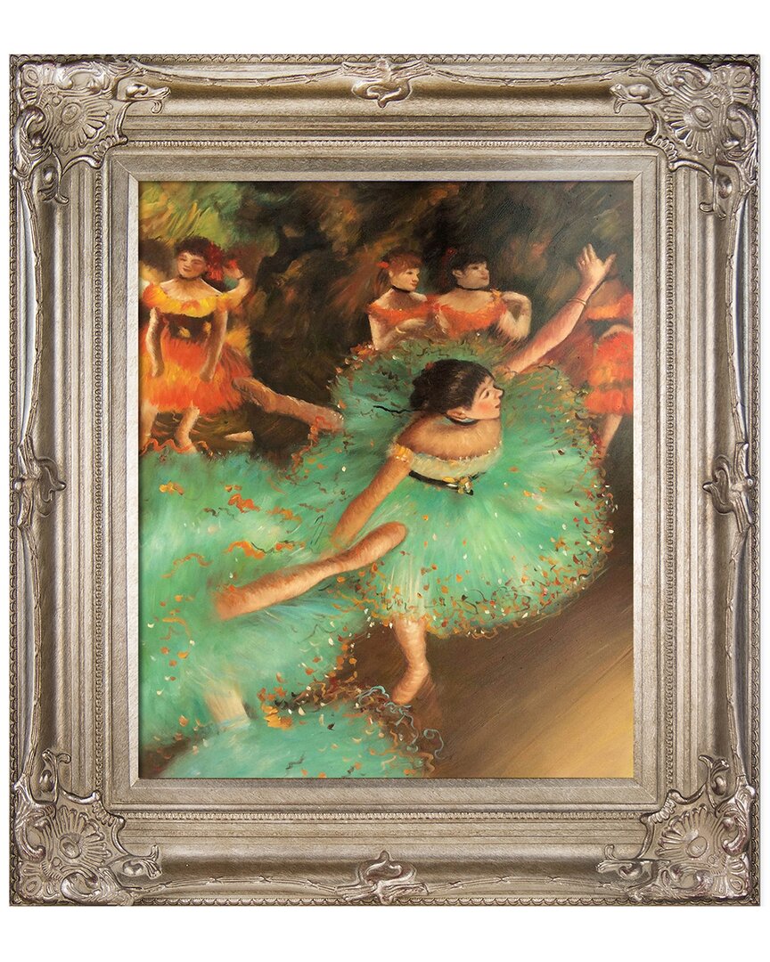 La Pastiche The Green Dancer 1879 Canvas Art Print In Multicolor