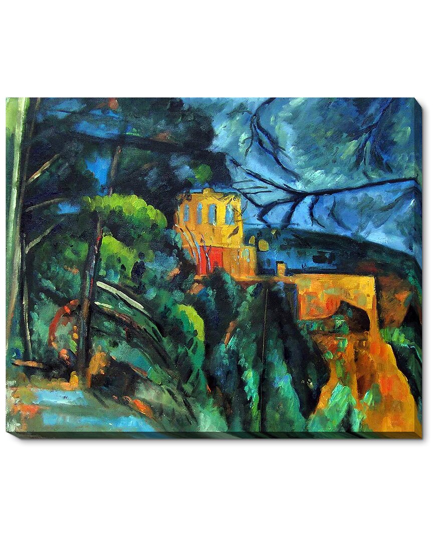 La Pastiche Chateau With Gallery Canvas Art Print In Multicolor