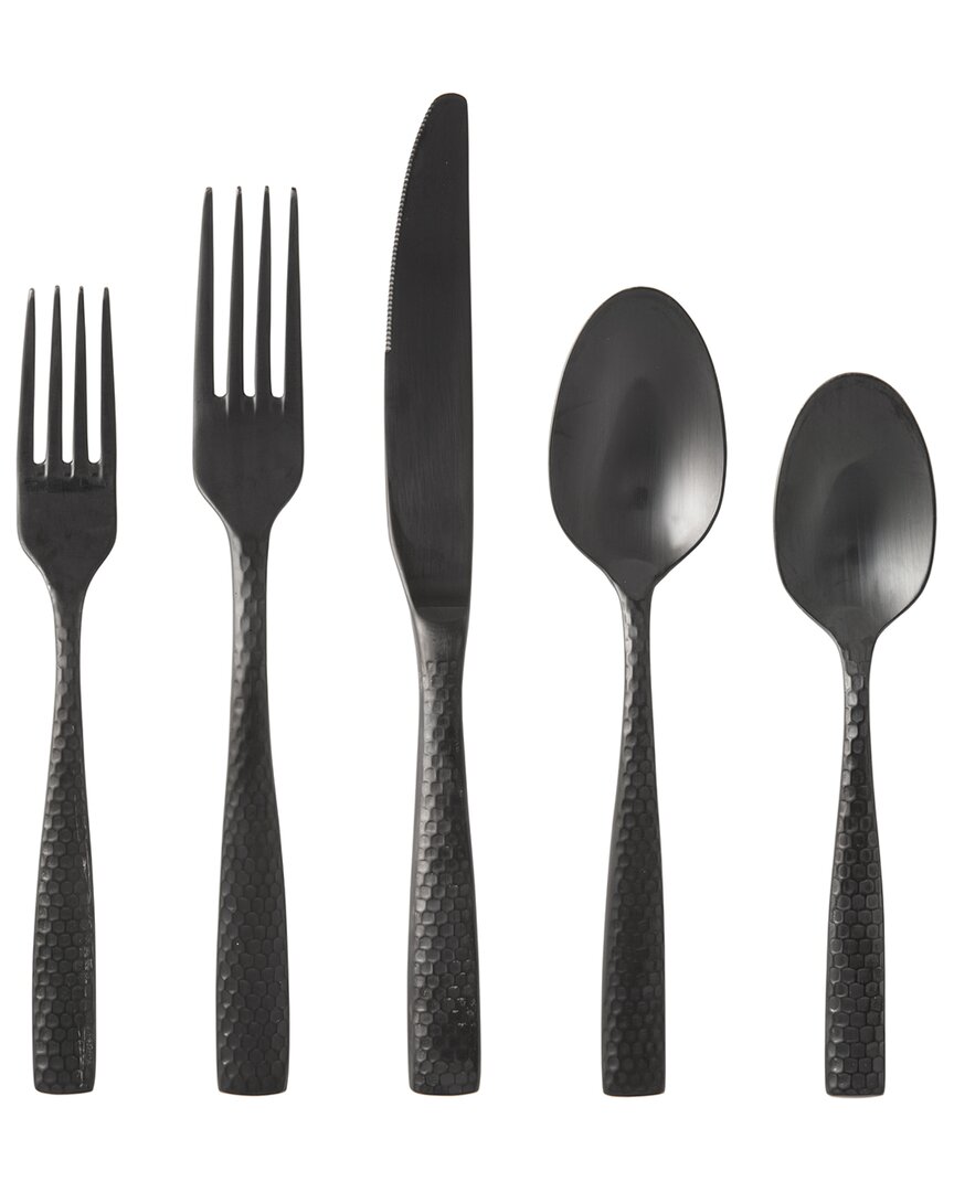Fortessa Nomad 20-piece Flatware Set, Service For 4 In Black