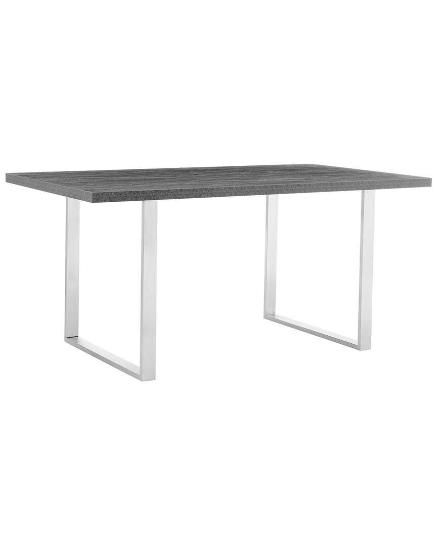 Armen Living Fenton Dining Table In Charcoal