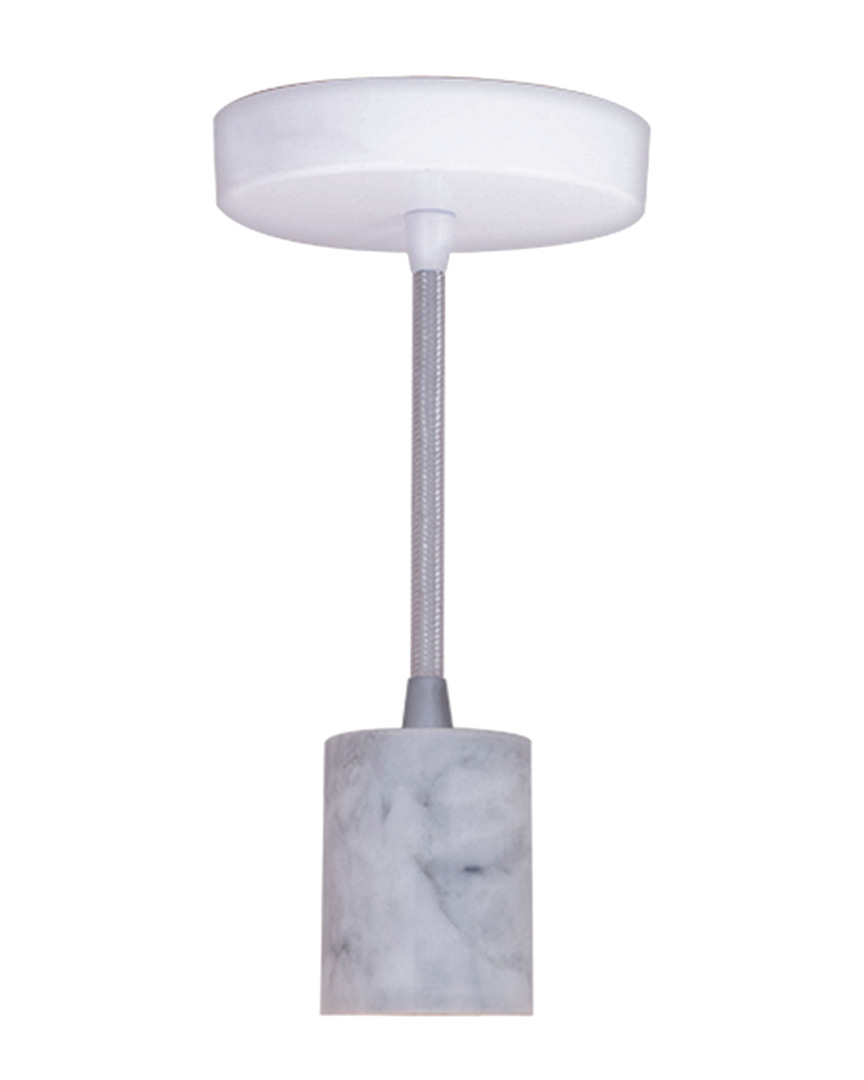 Bulbrite Discontinued Natural Marble Pendant In White