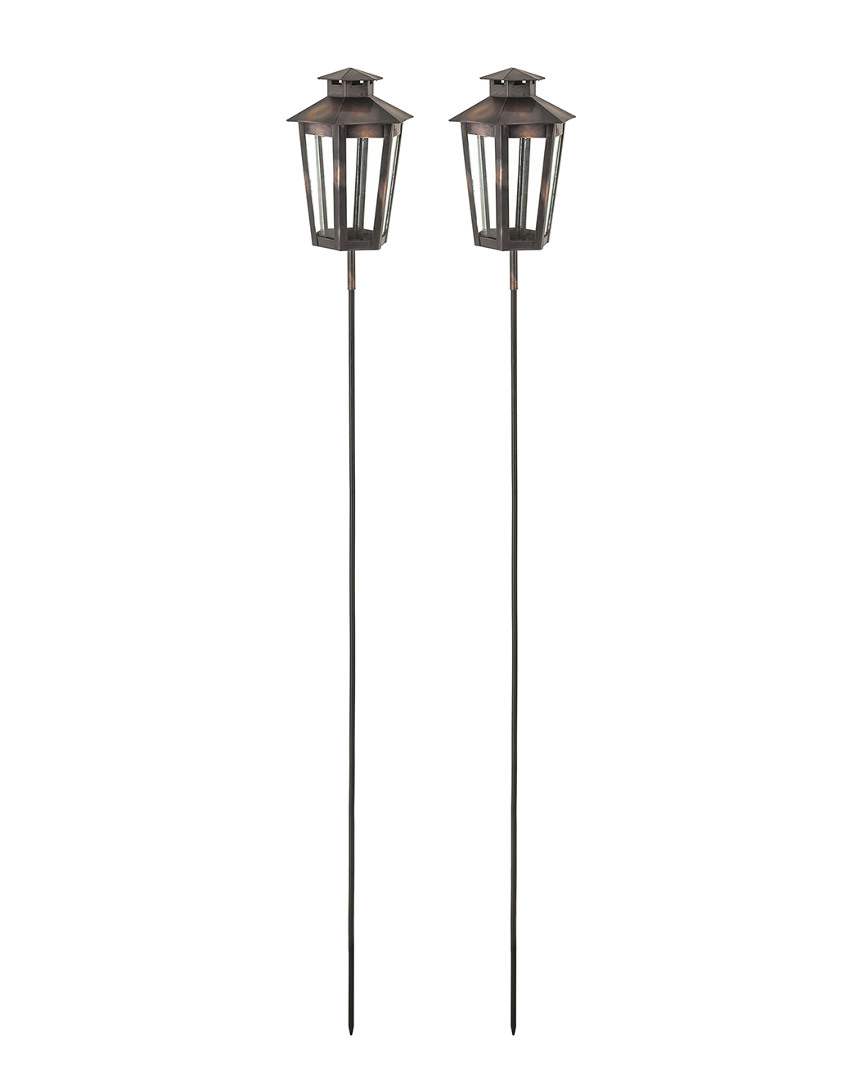 Artistic Home & Lighting 2pc Alpine Outdoor Garden Stakes
