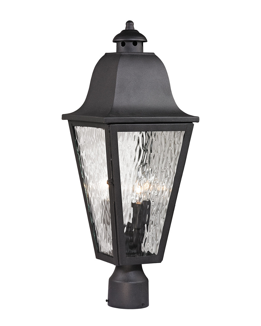 Artistic Home & Lighting Forged Brookridge 3-light Outdoor Post Lamp