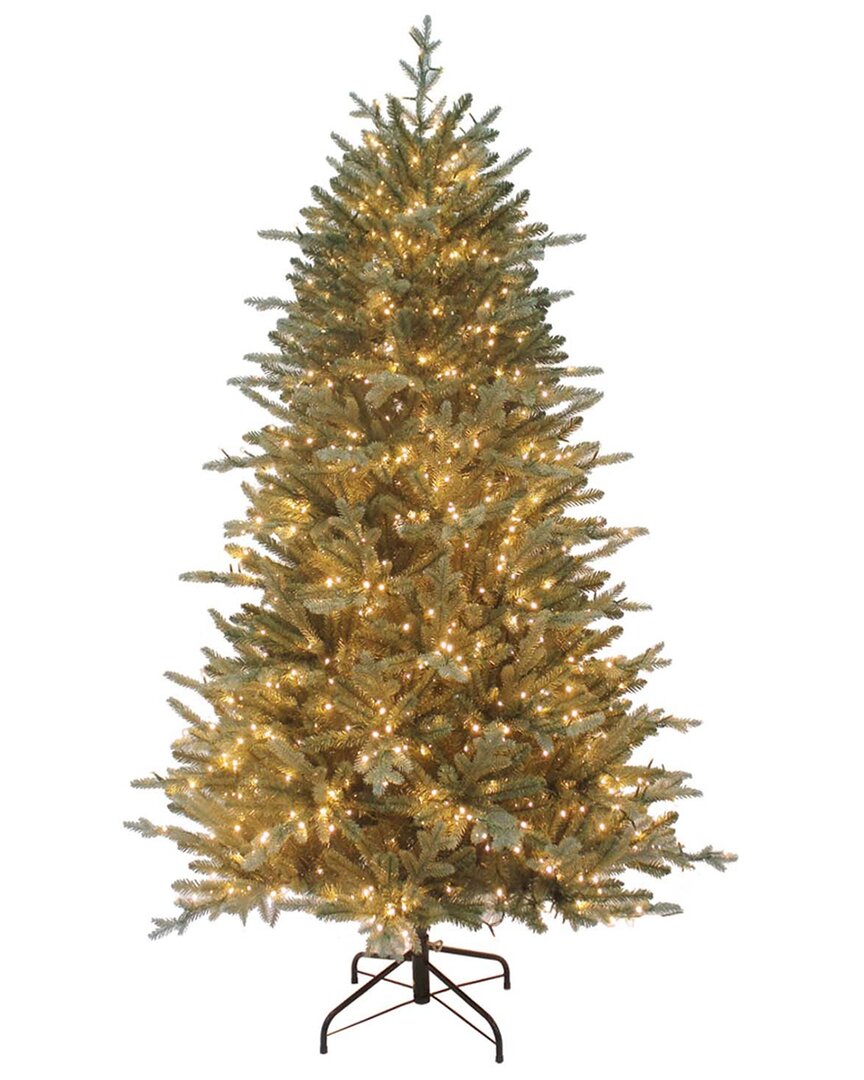 Kurt Adler 6-foot Pre-lit Led Blue Spruce Tree In Green