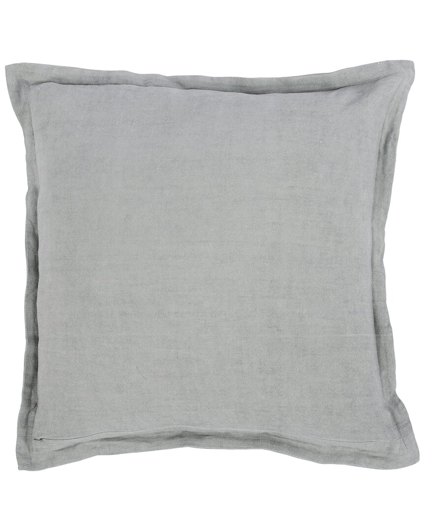 Kosas Home Amy 100% Linen 22in Square Throw Pillow In Gray