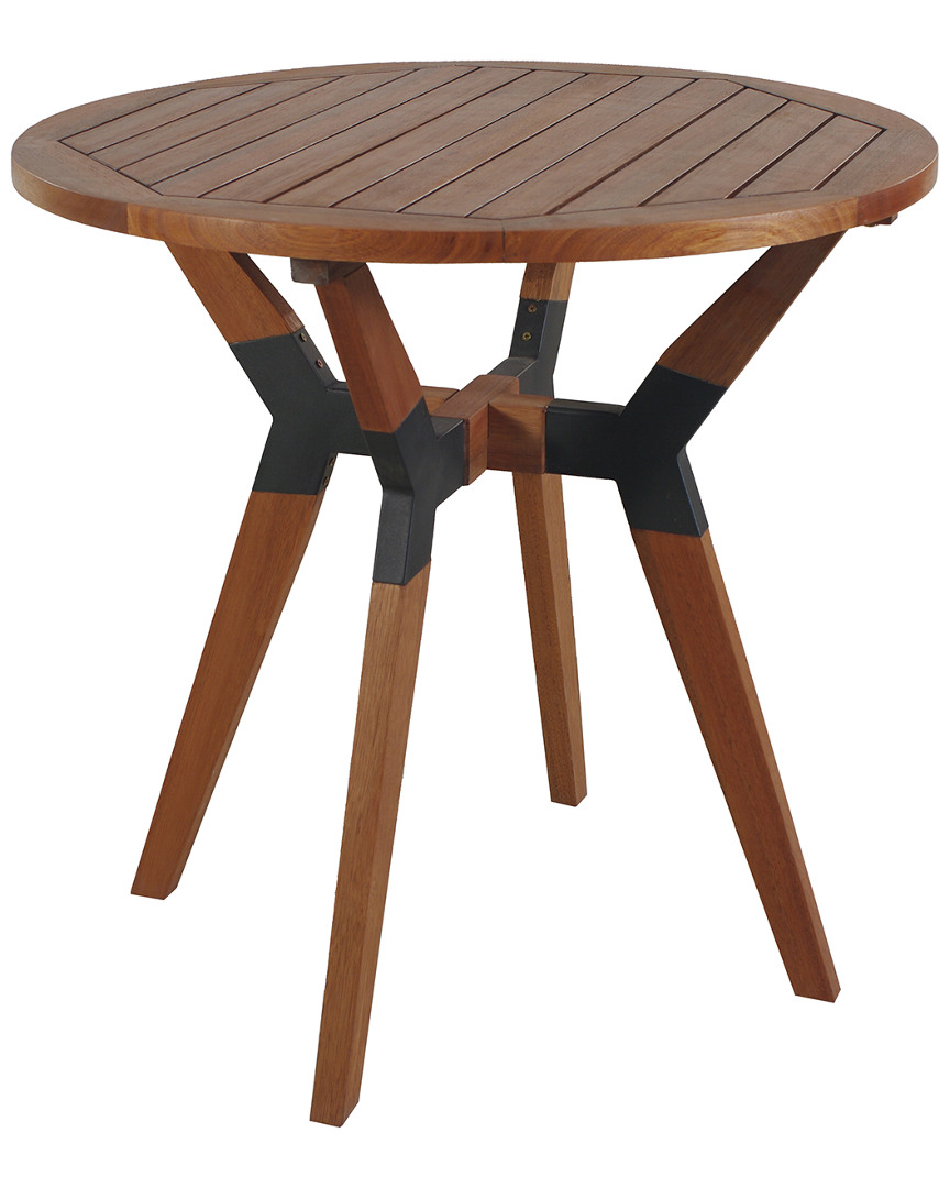 Outdoor Interiors 30in Eucalyptus Hardwood Bistro Table