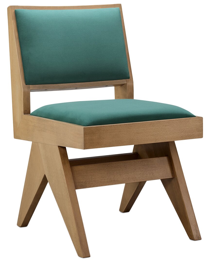 Shop Design Guild Pierre Jeanneret Side Chair In Green