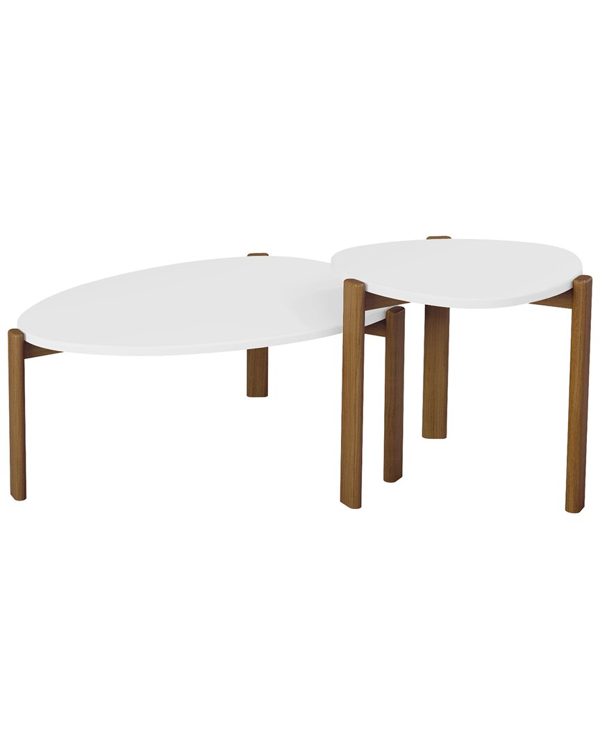 MANHATTAN COMFORT MANHATTAN COMFORT MID-CENTURY MODERN GALES END TABLE & COFFEE TABLE