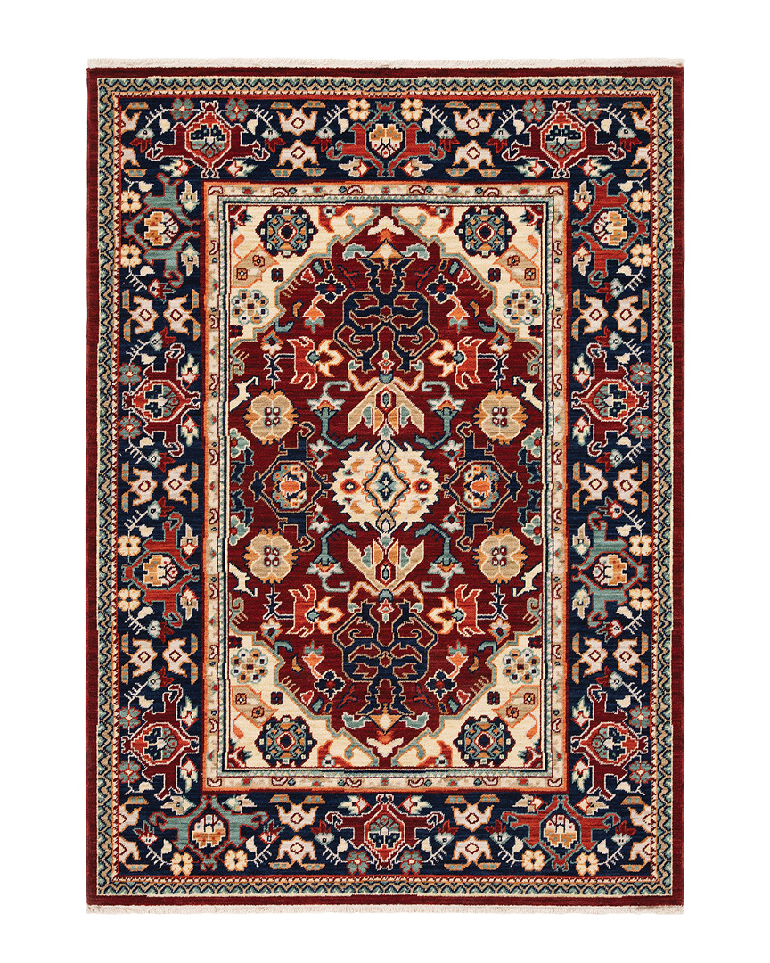 Stylehaven Lakeview Traditional Wool-blend Rug In Red