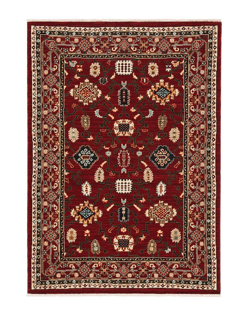 Stylehaven Lakeview Traditional Wool-blend Rug In Red
