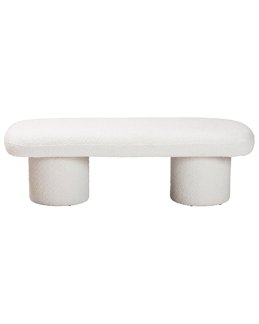 Baxton Studio Laria Modern Teddy-bear Accent Bench