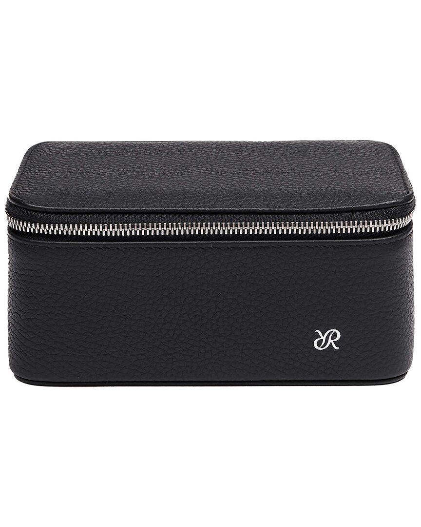 Rapport London Handcrafted Watch Travel Zip Case In Black
