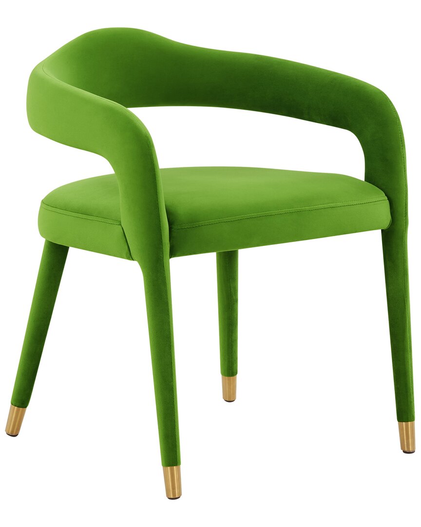 Tov Furniture Lucia Velvet Dining Chair In Green
