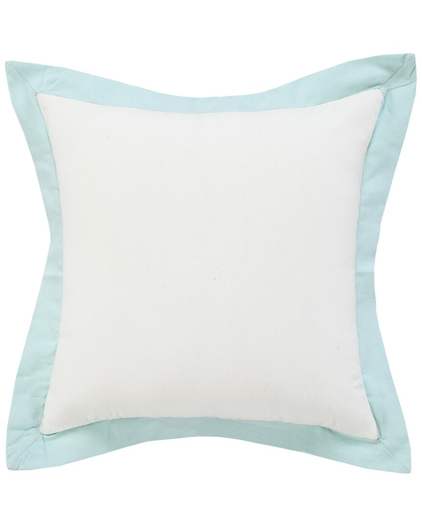 Lr Home Brynn Bordered Flange Throw Pillow In White