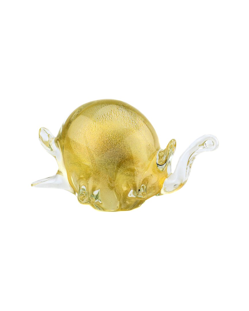 Murano Art Collection Murano 9in Murano Glass Table Decor In Clear