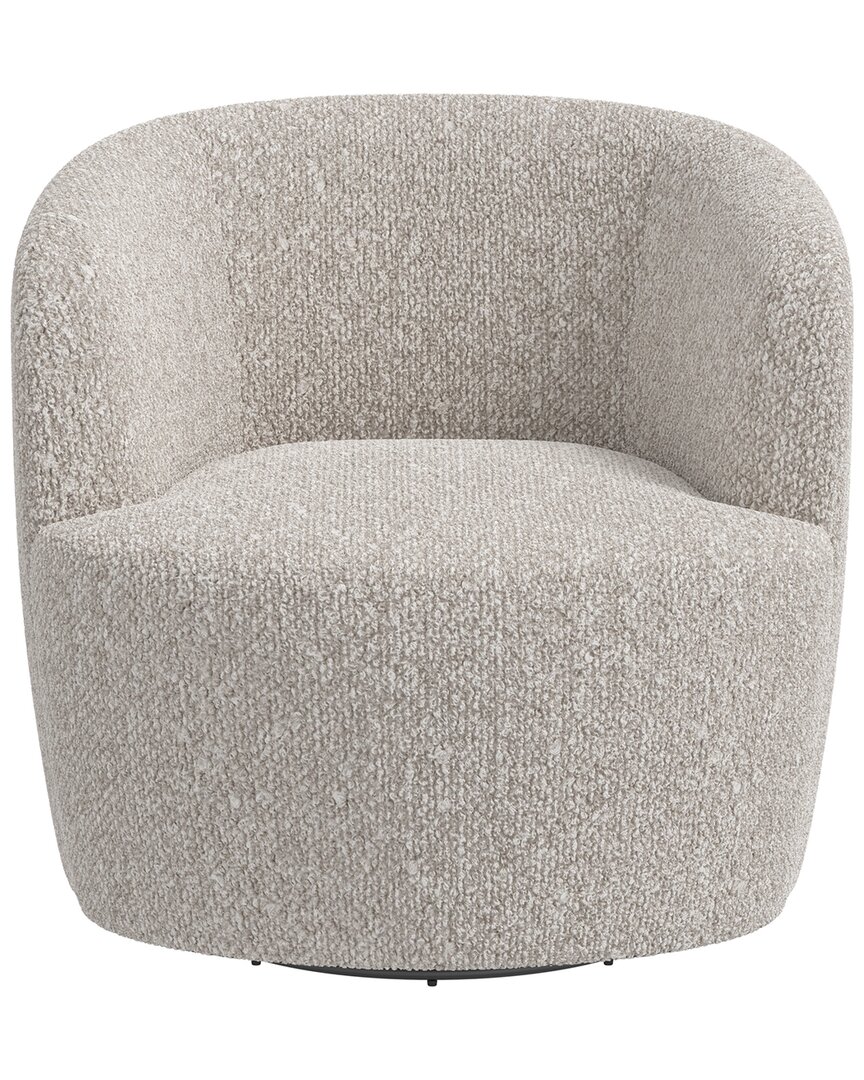 Skyline Furniture Upholstered Swivel Chair In Gray