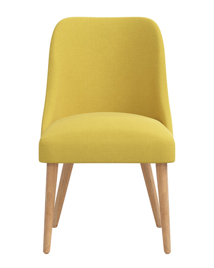 Skyline Furniture Upholstered Dining Chair Linen In Yellow