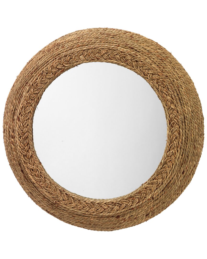 Jamie Young Seagrass Mirror In Brown