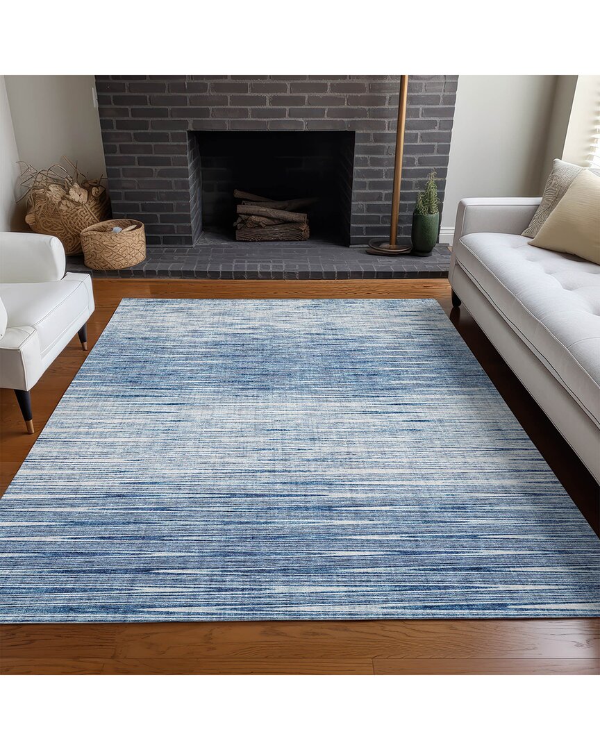 Addison Rugs Premium Washable Area Rug In Blue