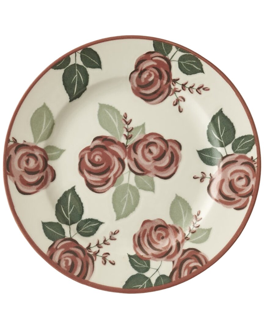 Bella Maison Set Of 4 Rose Porcelain Dessert Plates