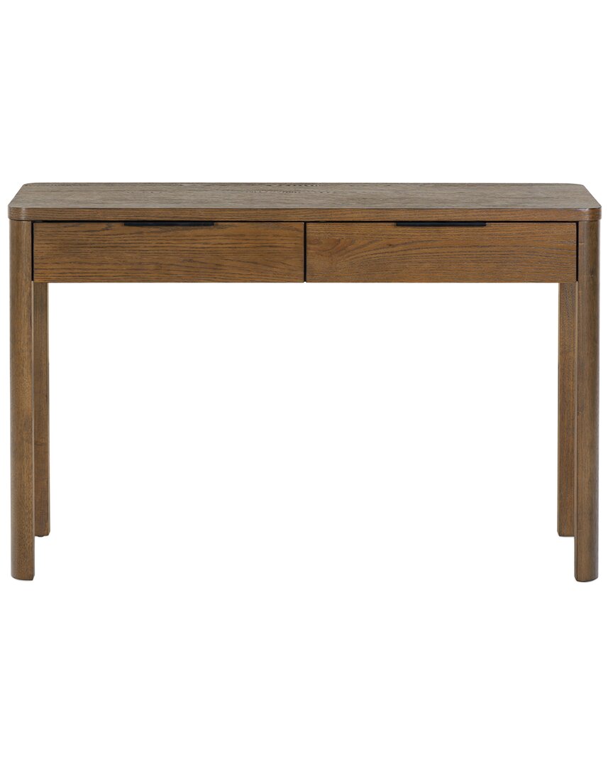 Safavieh Couture Gabrietta 2 Drawer Wood Desk In Brown