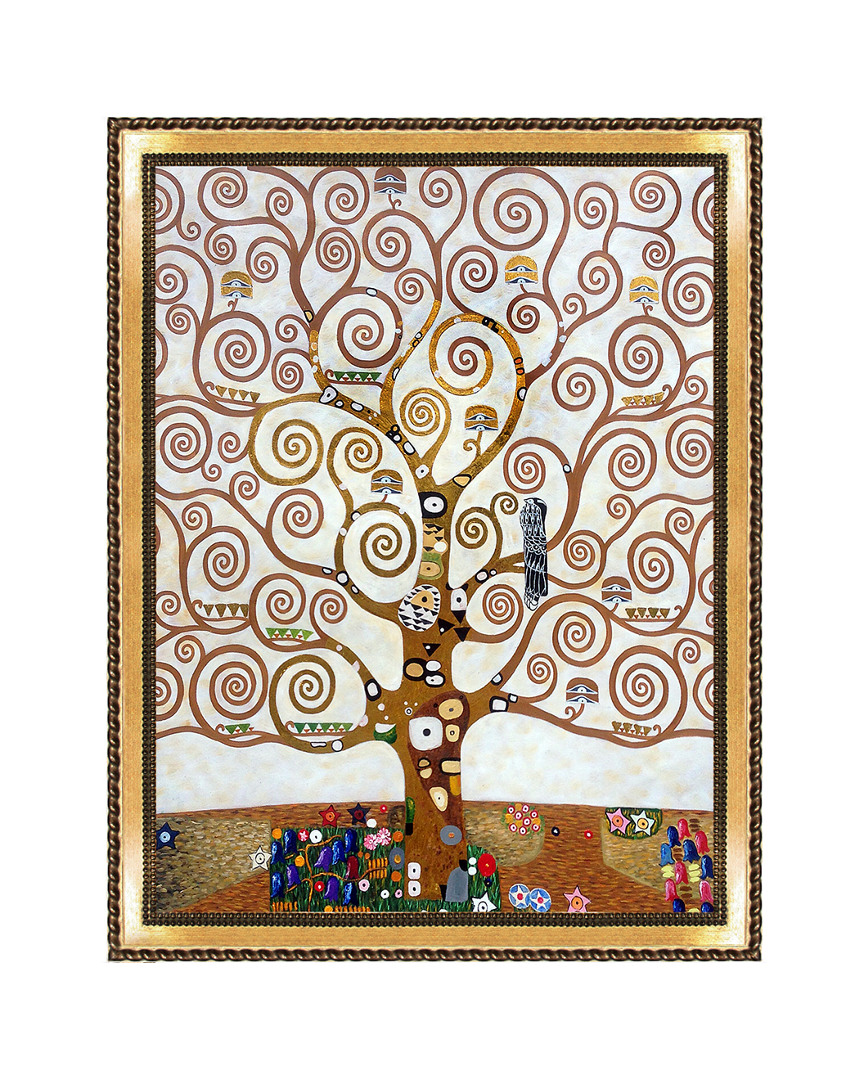 Overstock Art Tree Of Life (metallic Embellished) By Gustav Klimt