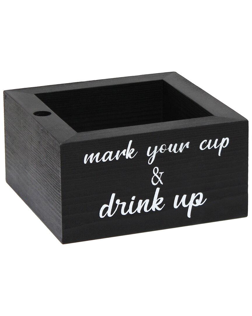 Lalia Home Pantry Picks Modern Wooden Portable Kitchen Caddy In Black
