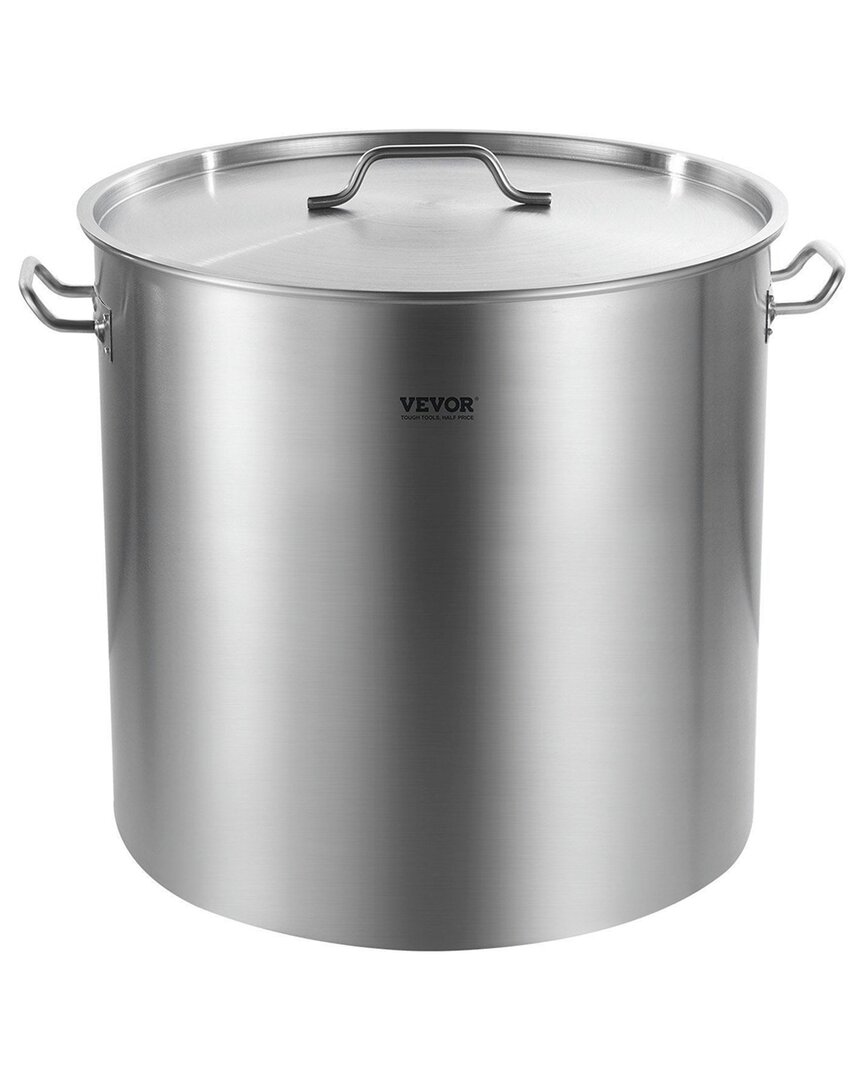 Vevor 100qt Stainless Steel Stockpot In Gray